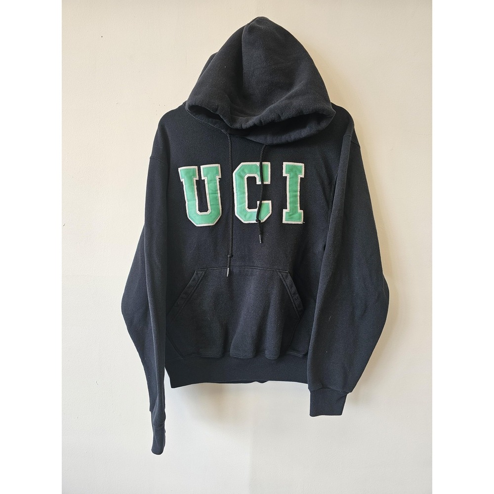 UCI Hoodie Mens Small Black Anteater Collection Pullover Vintage Style Made USA - Picture 1 of 6